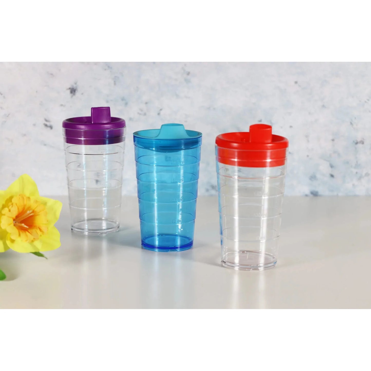 Harfield Polycarbonate Graduated Ribbed Tumbler 280ml - Cater-Connect Ltd