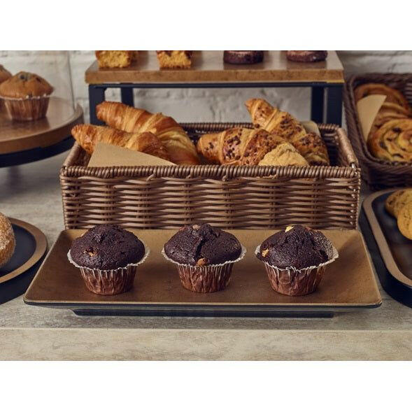 Creative UH131217 Copper Black Utah Melamine Platter 32.5 x 17.5cm - Cater-Connect Ltd