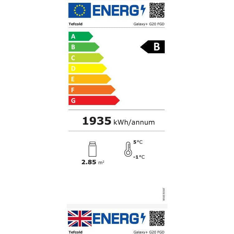 Tefcold GP20FGD SS Stainless Steel Door Front 5 Shelve Multideck 1955mm - Cater-Connect Ltd