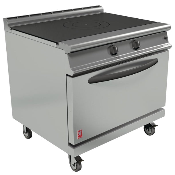 Falcon G3107 Dominator Plus Solid Top Gas Oven Range On Castors Drop Down Door 17.3kW - Cater-Connect Ltd