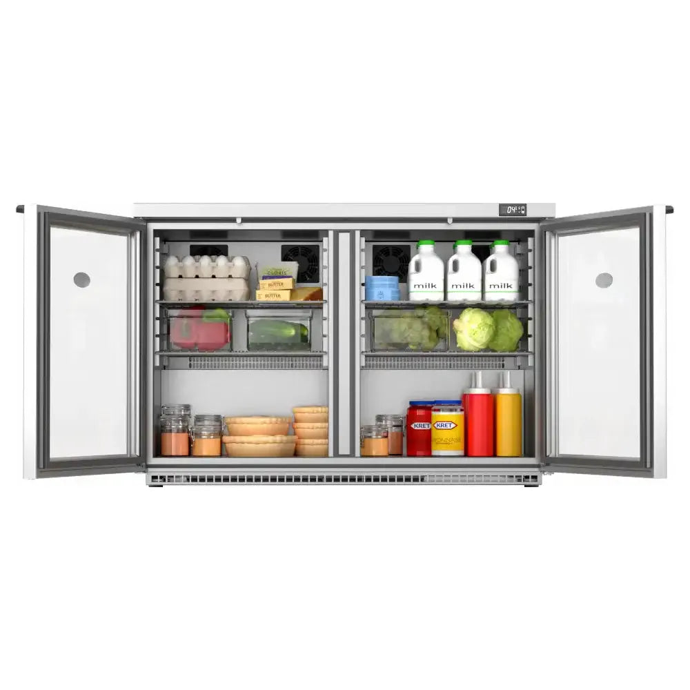 Foster HR360G Undercounter Double Glass Door Fridge 360 Litres - Cater-Connect Ltd