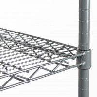 EAIS EZ Store Nylon Coated 4 Tier Wire Racking 1000mm x 500mm x 1800mm.