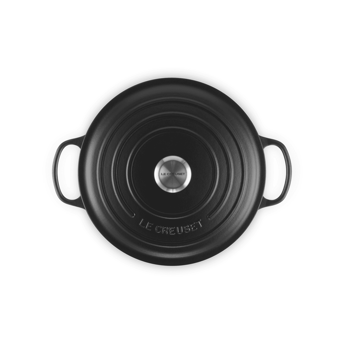 Le Creuset Satin Black Cast Iron Round Casserole 28cm 6.7 Litres