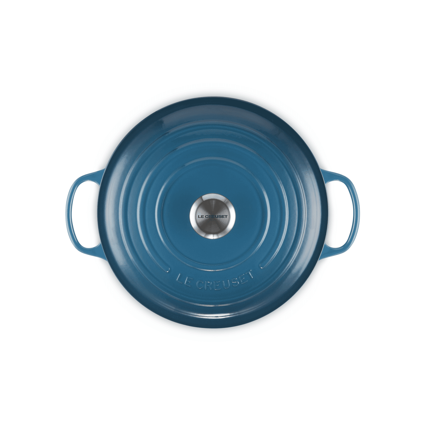 Le Creuset Deep Teal Cast Iron Round Casserole 28cm 6.7 Litres