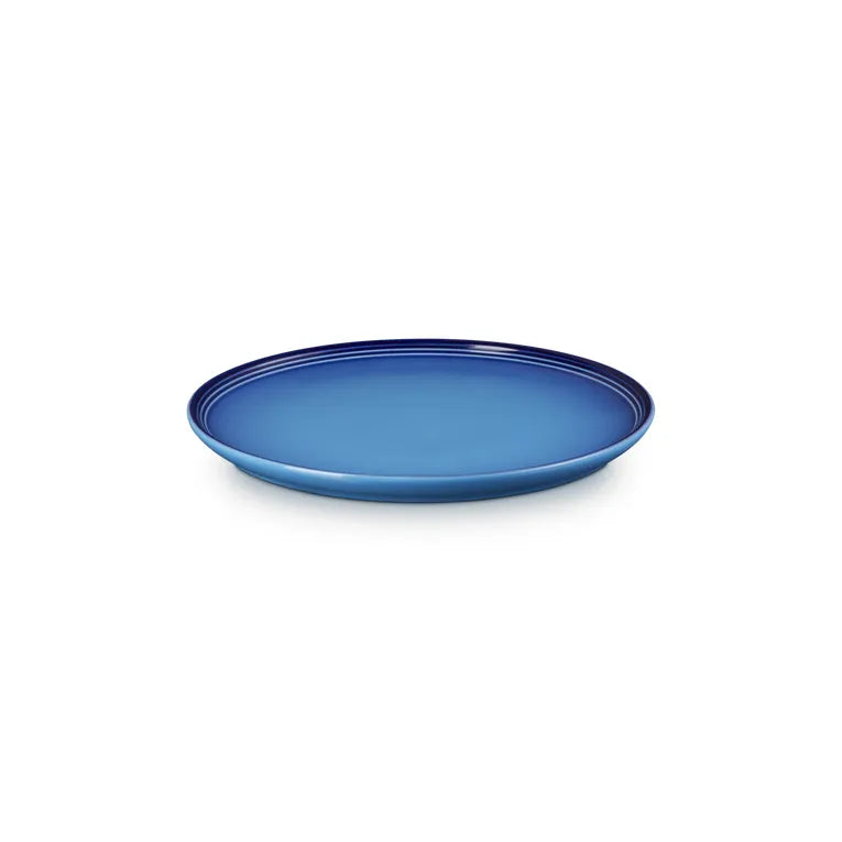 Le Creuset Stoneware Coupe Plate Azure 27cm Case Size 4.