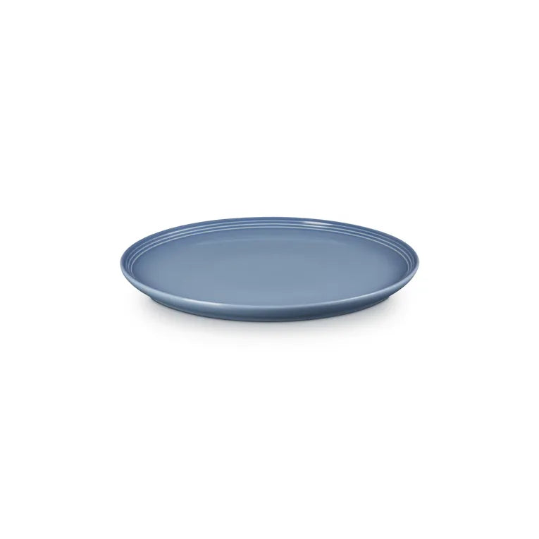 Le Creuset Stoneware Coupe Plate Chambray 27cm Case Size 4.