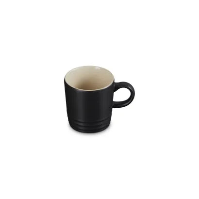 Le Creuset Stoneware Espresso Mug 100ml Satin Black Case Size 6.