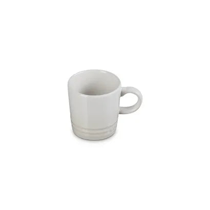 Le Creuset Stoneware Espresso Mug 100ml Meringue Case Size 6.
