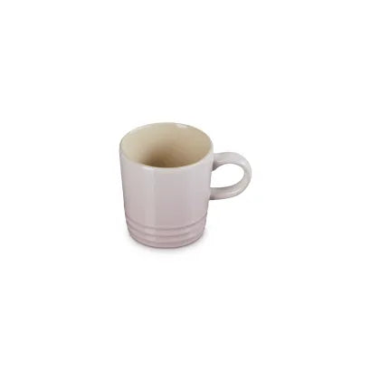 Le Creuset Stoneware Espresso Mug 100ml Shell Pink Case Size 6.