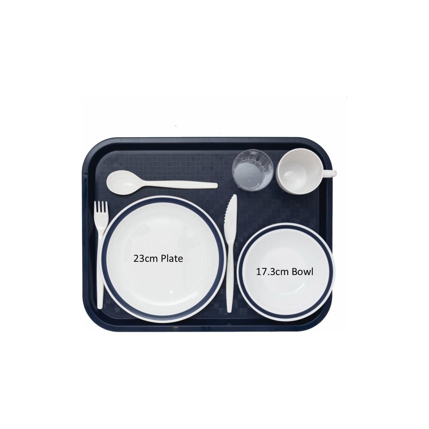 Black Large Polypropylene Servicing Tray 45cm x 35cm.