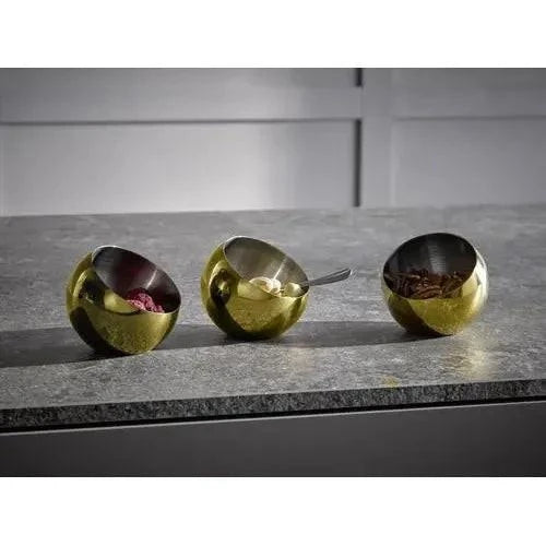 APS 3 Piece Gold Sphere Bowl Set 8cm / 100ml.