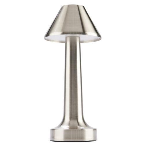 Deca 843001S Cordless Silver Table Lamp 23cm 9″ Table Lamps