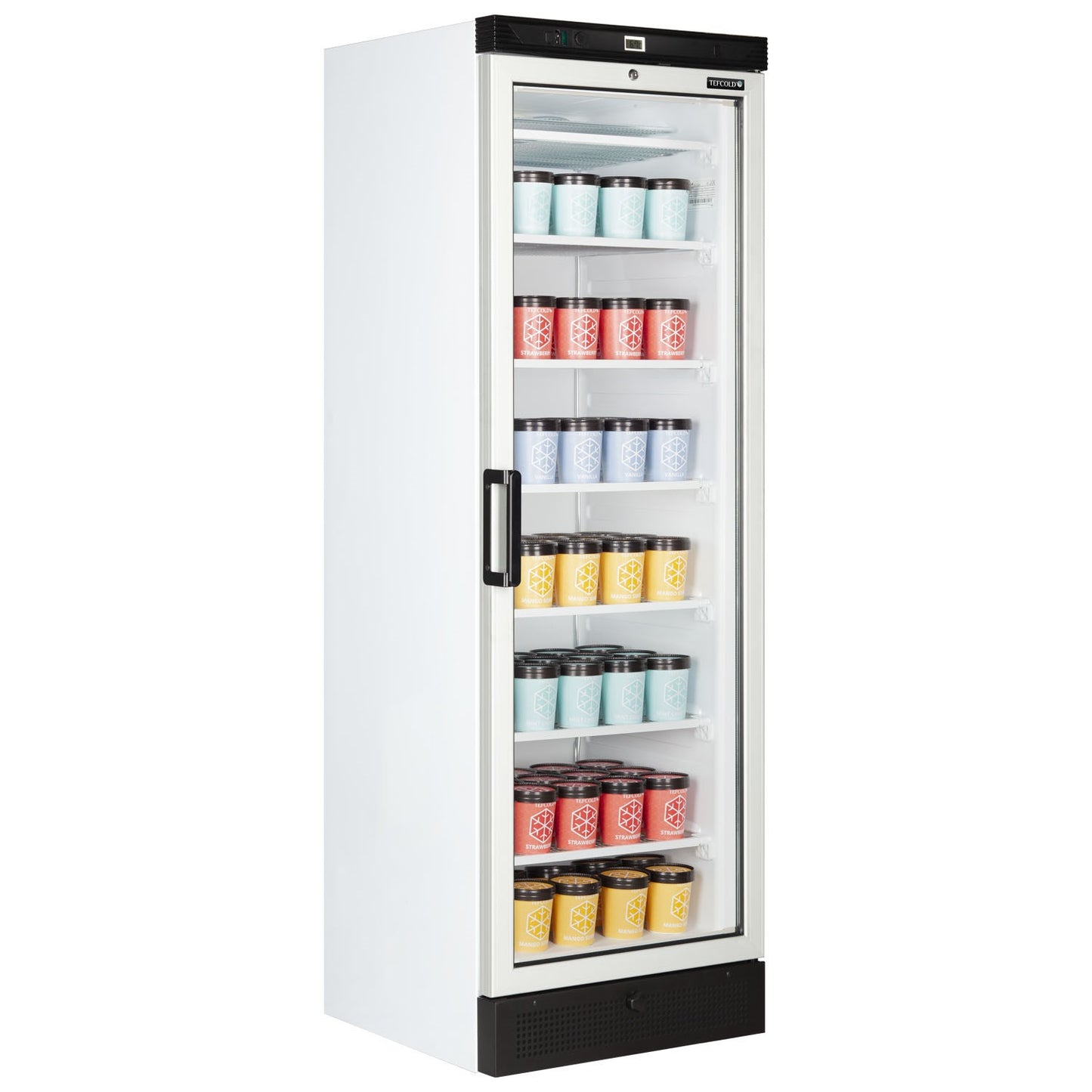 Tefcold UFFS371G 300L Upright Single Glass Door Display Freezer - Cater-Connect Ltd