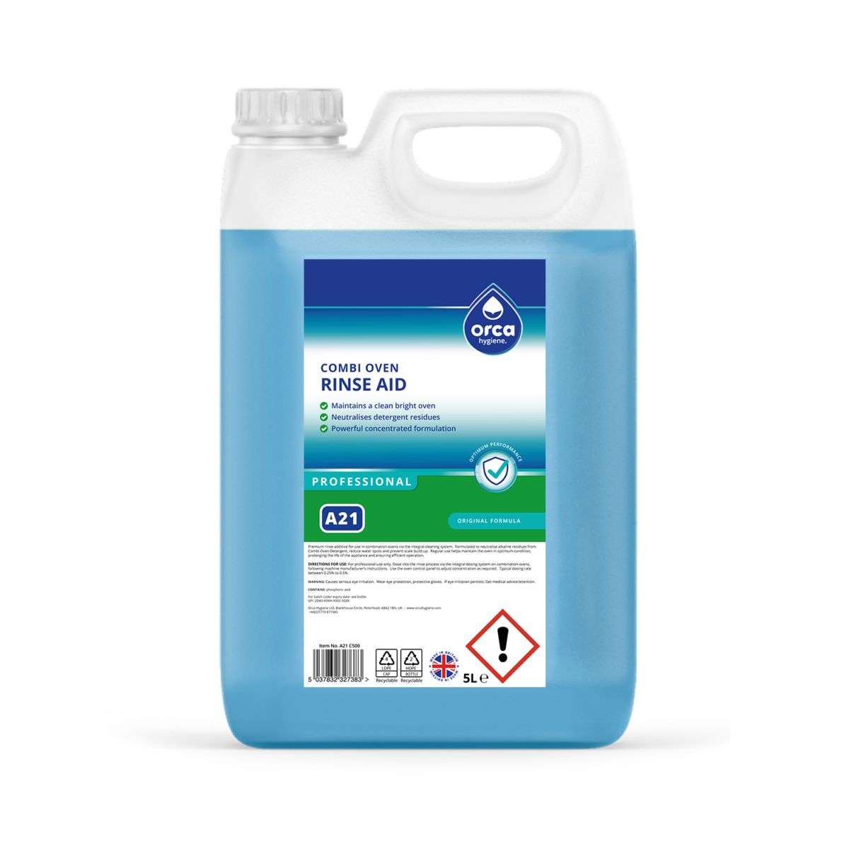 Orca Hygiene A21 Combi Oven Rinse Aid