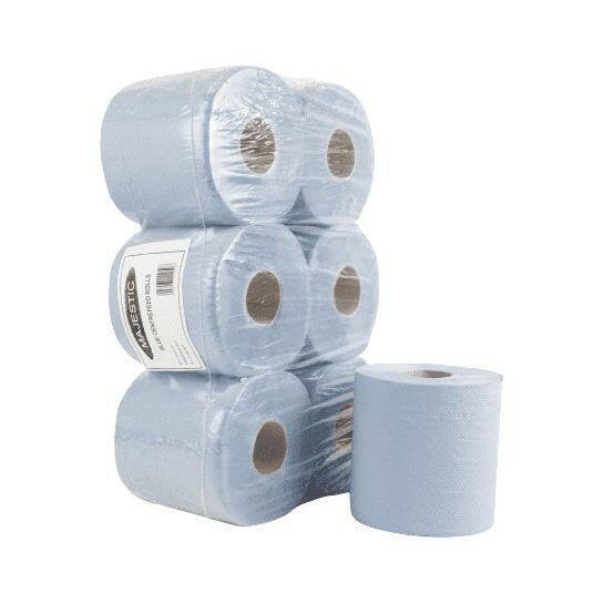 Centrefeed Roll Single Ply Blue Roll 60m Case Size 6.