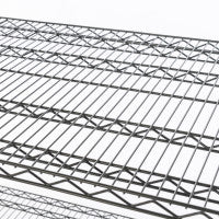 EAIS EZ Store Nylon Coated 4 Tier Wire Racking 1000mm x 500mm x 1800mm.
