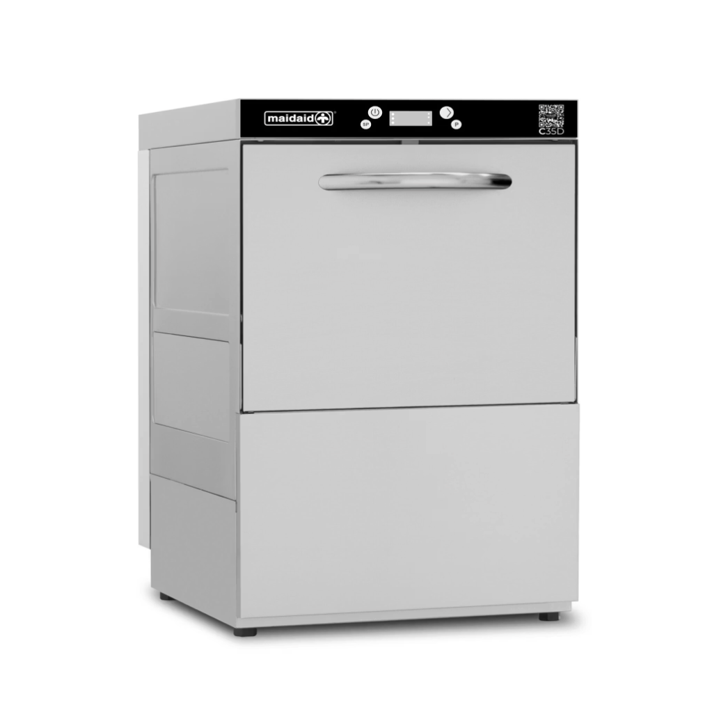 Maidaid C35D Undercounter Glasswasher With Drain Pump 350x350mm