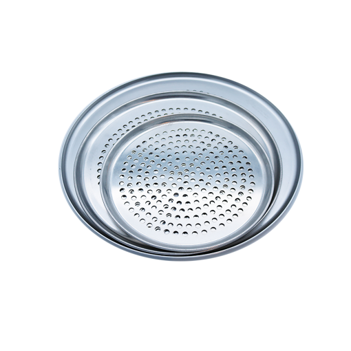 Coupe Style Perforated Aluminium Pizza Pans - Cater-Connect Ltd