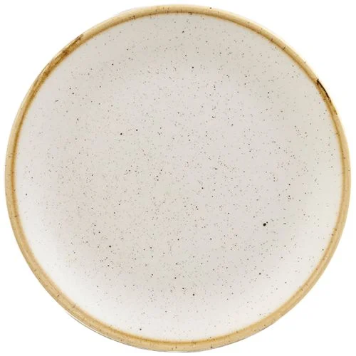 Churchill Stonecast Barley White Coupe Plate 21.7cm/8.5" Case Size 12 - Cater-Connect Ltd