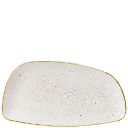 Churchill Stonecast Barley White Geo Chefs Plate 30 x 15.5cm/11.75 x 6.12" Case Size 12.