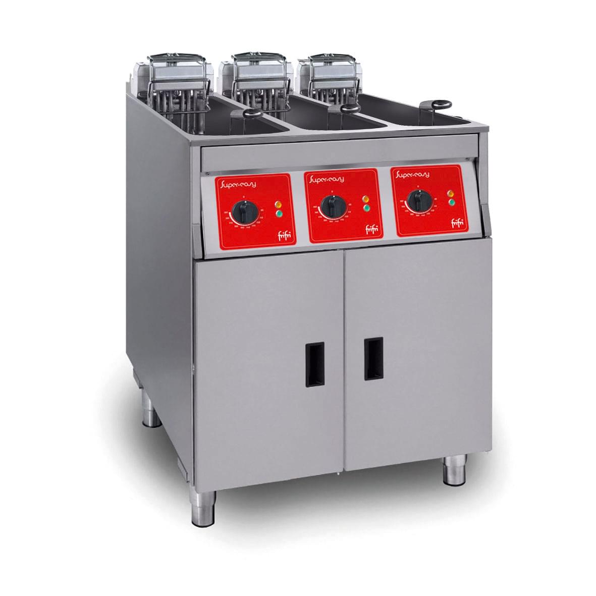 FriFri SL633L33N0 Super Easy 633 Electric Freestanding Triple Tank Fryer Without Filtration 22.5kw