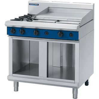Blue Seal Evolution Cabinet Base G516C-CB 2 Burner Gas Cooktop & Griddle Plate 900mm - Cater-Connect Ltd