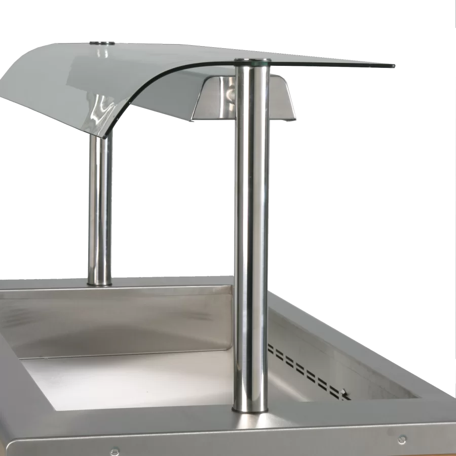 Victor CARIB2.416 Caribbean 4 x Bain Marie & Hot Cupboard Servery 1606mm - Cater-Connect Ltd