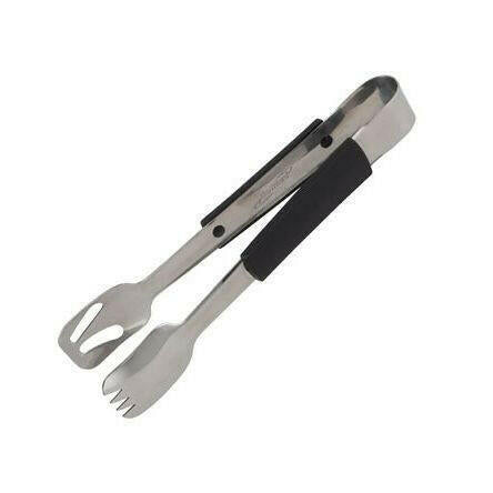 Genware Plastic Handle Buffet Tongs Black 24cm - Cater-Connect Ltd