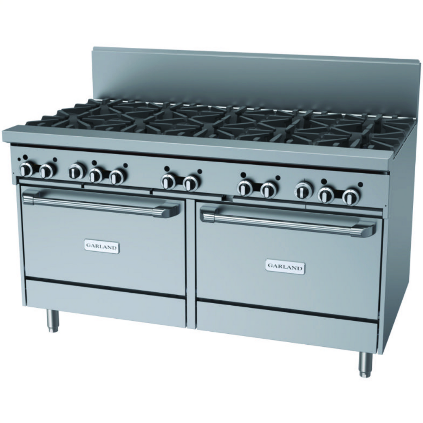 Garland GFE60-10RR Freestanding 10 Burner Gas Range Oven 98.3kw.