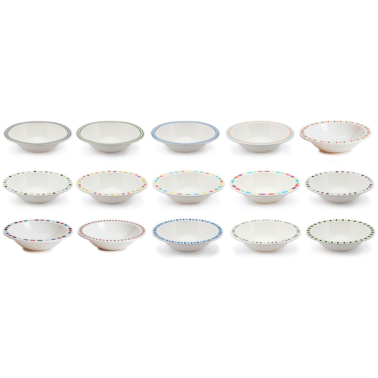 Polycarbonate Patterned Duo Bowl 17.3cm Case Size 10