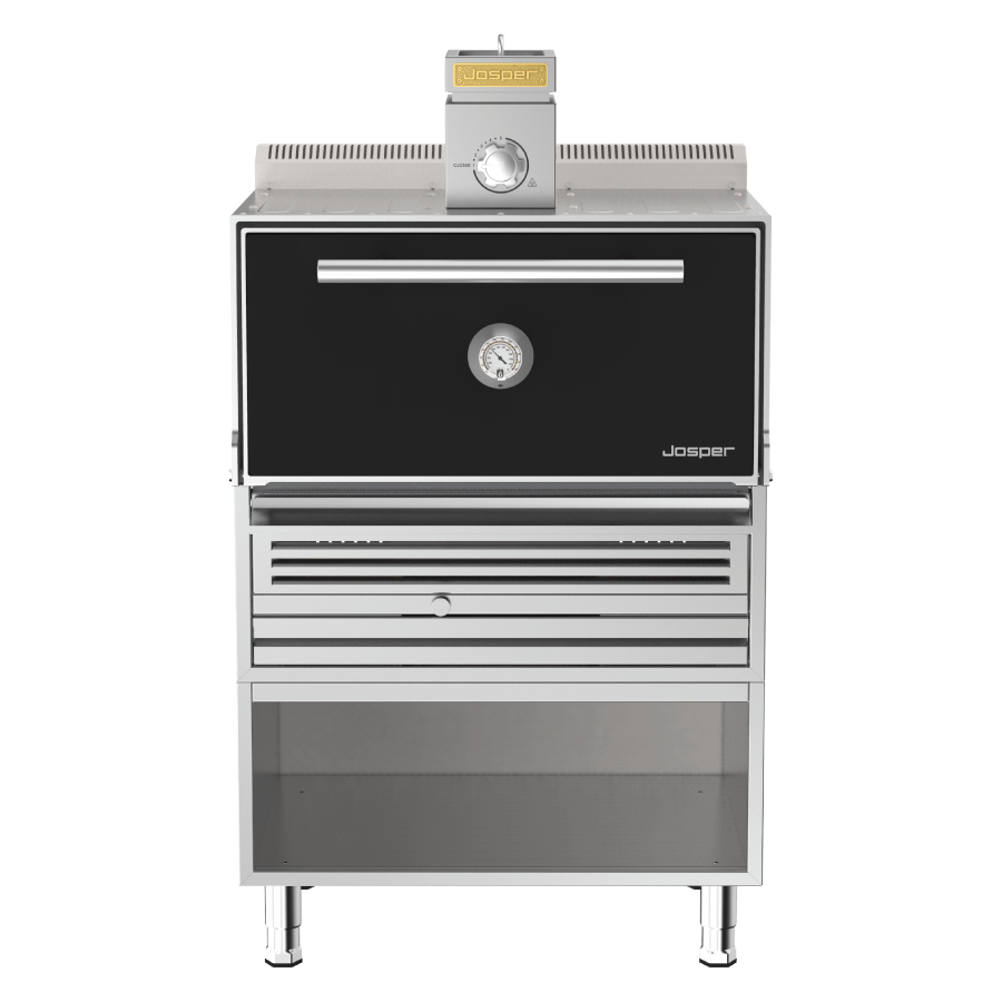 Josper HJX-PRO-M120-T Medium Black Charcoal Oven With Table Stand