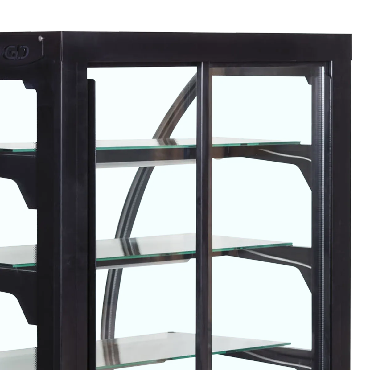 Tefcold EVO602 Curved Glass Black Patisserie Food Display 600mm