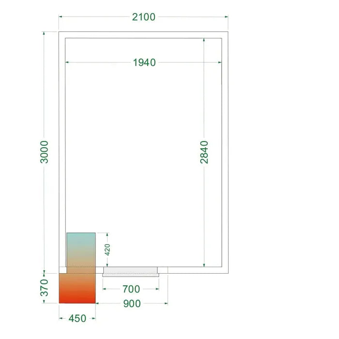 Tefcold CRPF2130 Walk In Chiller Coldroom 2100mm x 3000mm