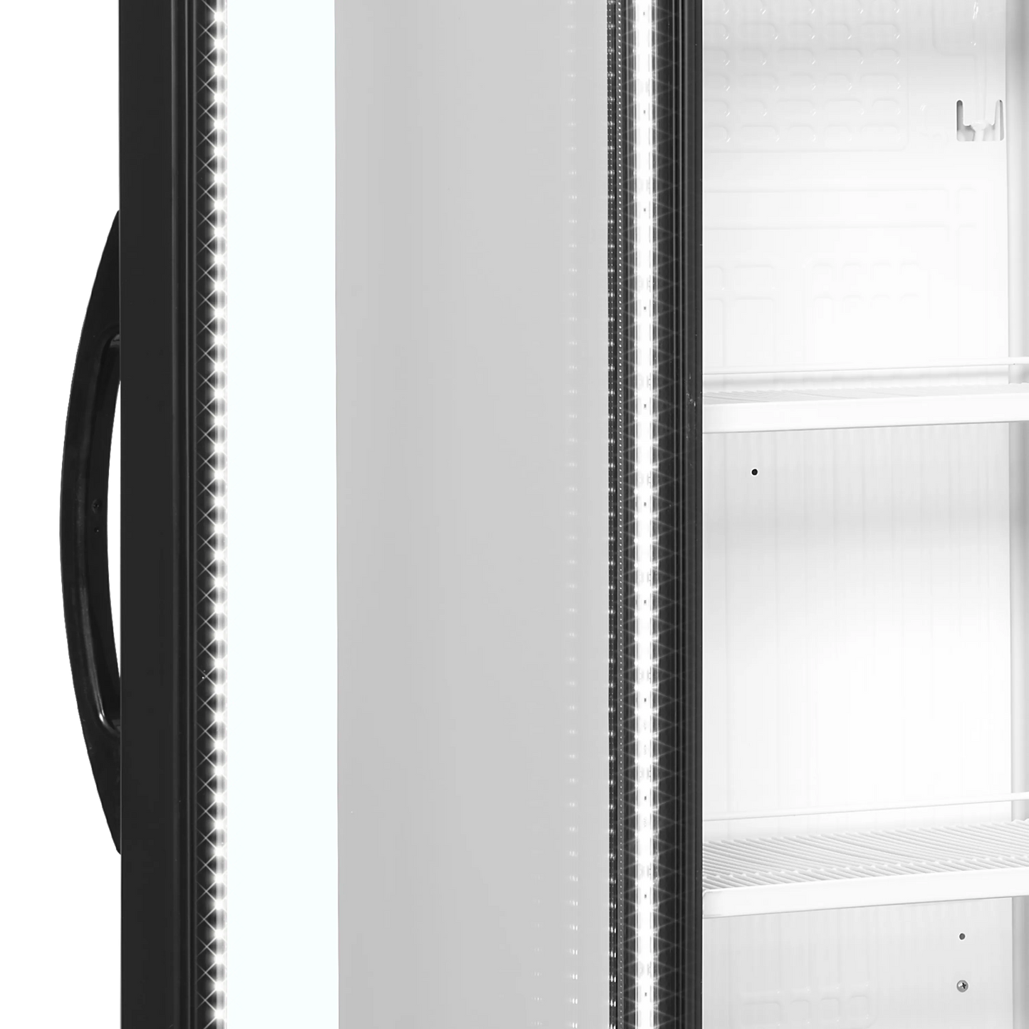 Tefcold SC381 L/H White Upright Single Glass Door Display Fridge 372 Litres LED LIGHTING