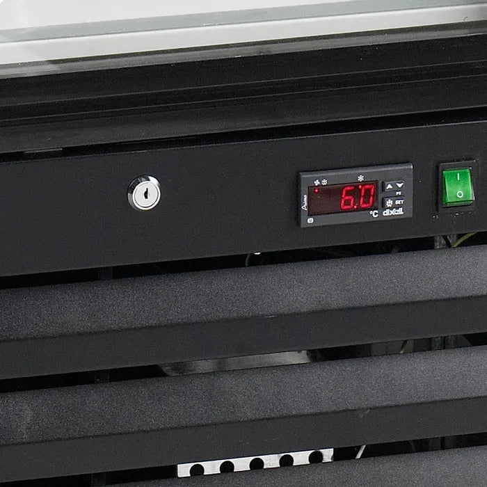 Tefcold NF2500G Upright Single Glass Door Display Freezer 515L