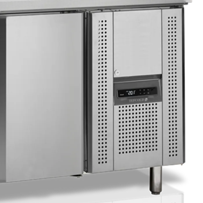 Tefcold SS7300 SS Three Door Saladette Preparation Counter Fridge 429 Litres