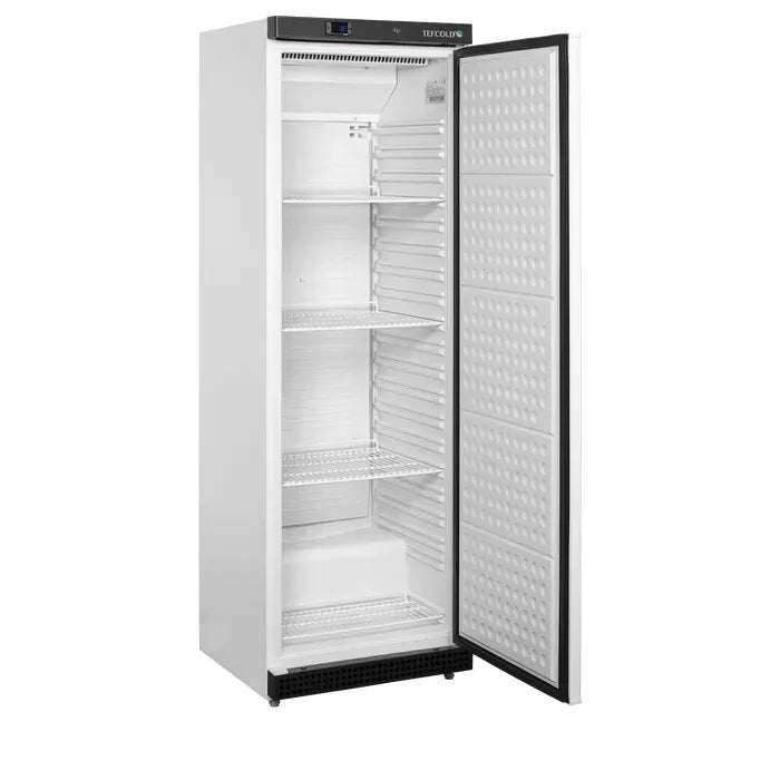 Tefcold UR400W1 White Upright Single Door Fridge 361 Litres
