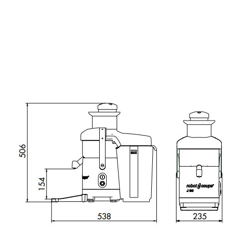 Robot Coupe J80 Stainless Steel Automatic Juicer - Cater-Connect Ltd