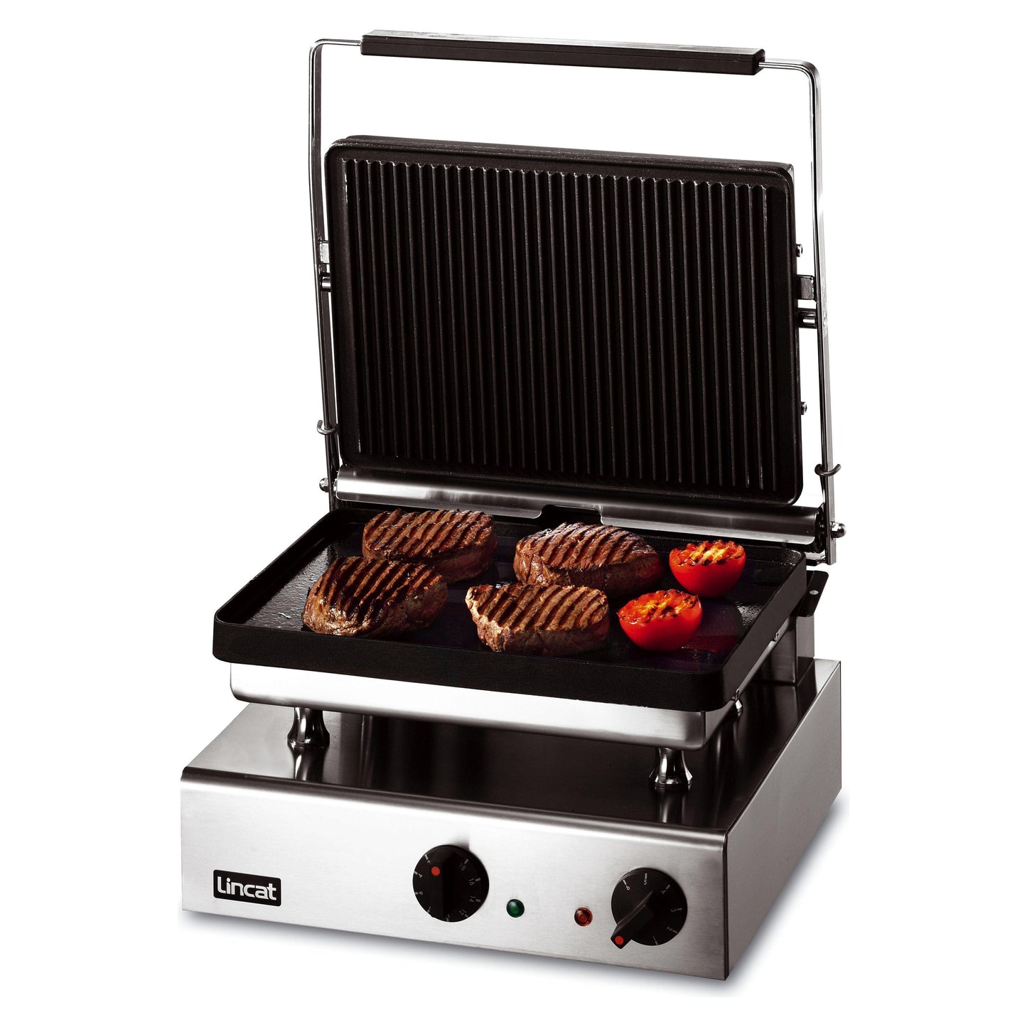 Lincat GG1P Lynx 400 Electric Ribbed & Smooth Plate Countertop Contact Grill 3kw.