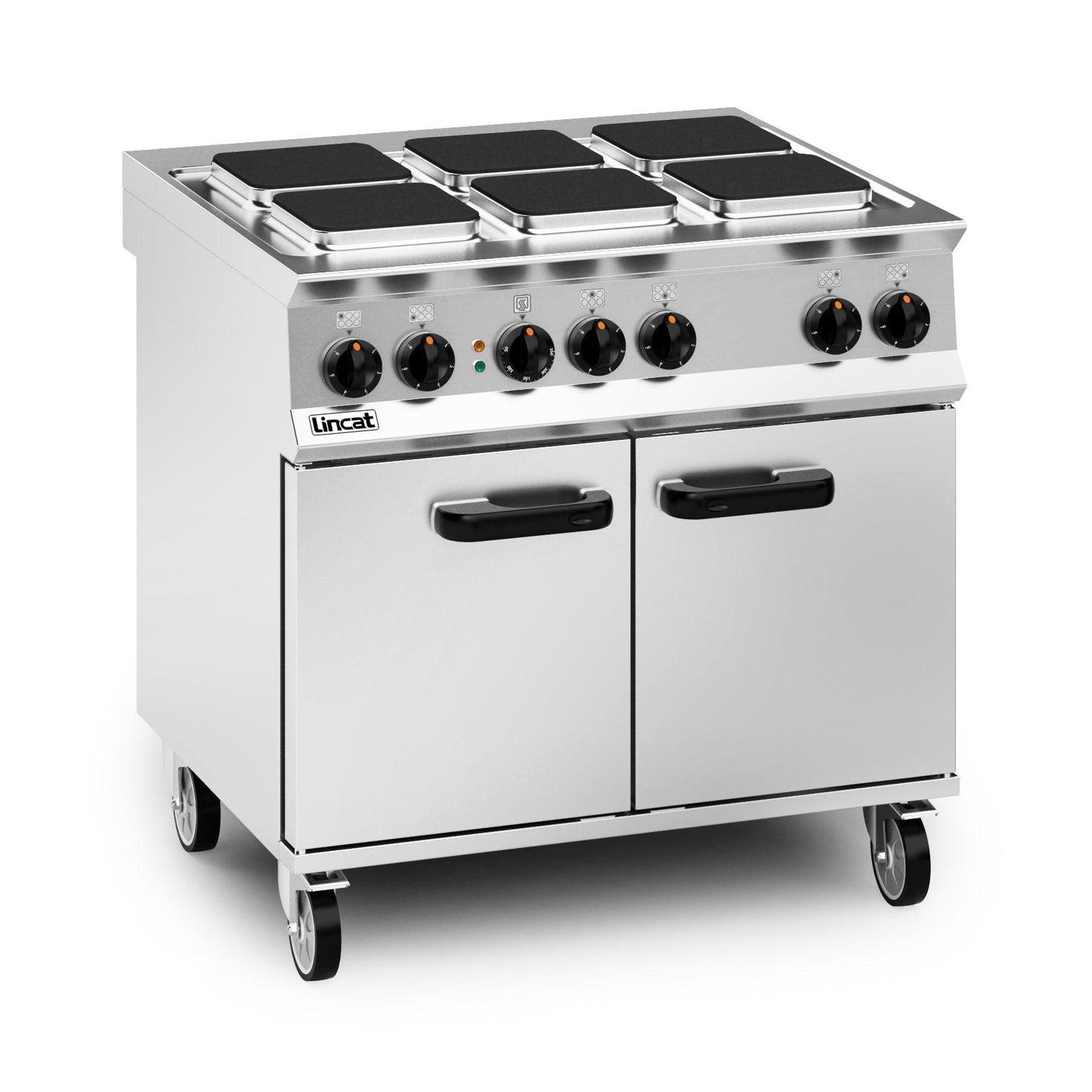 Lincat OE8008 Opus 800 Six Burner Double Door Electric Oven Range 21.6kw.