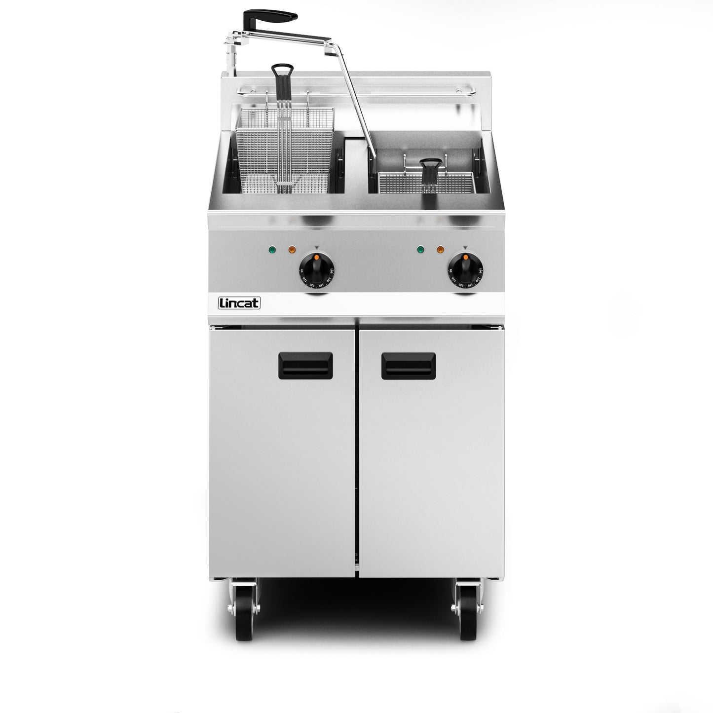 Lincat OE8113/OP Opus 800 Electric Twin Tank Filtration Fryer 34 Litres 24kw