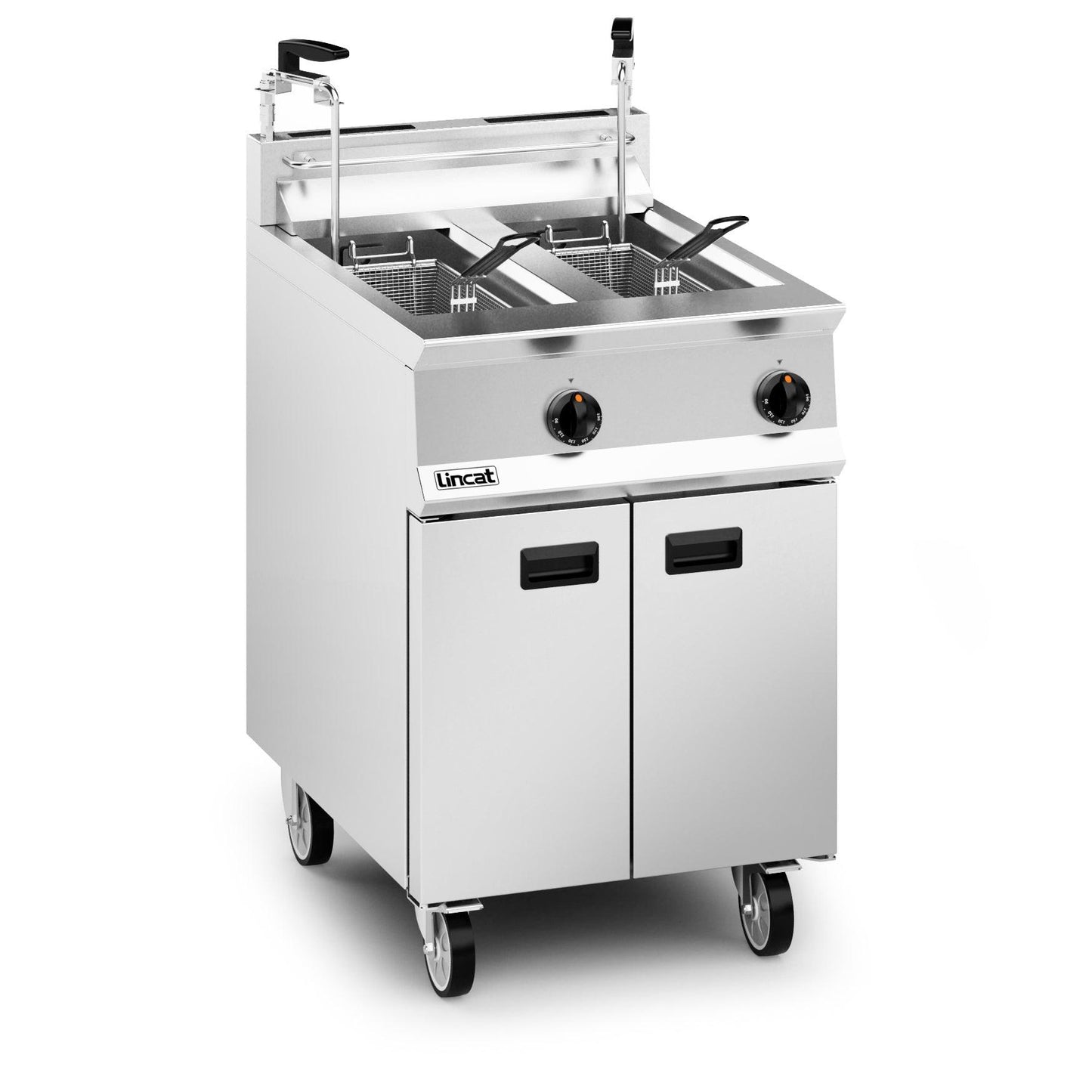 Lincat OE8111/OP2/P Opus 800 Propane Gas Twin Tank Filtration Fryer 32kw.