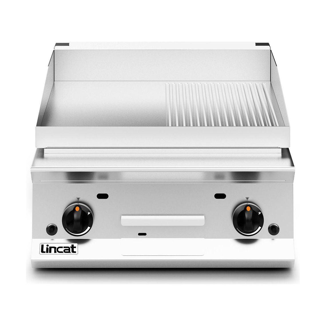 Lincat Opus 800 OG8201/R/P Propane Gas Griddle Half Ribbed Plate 15.5kw 600mm.