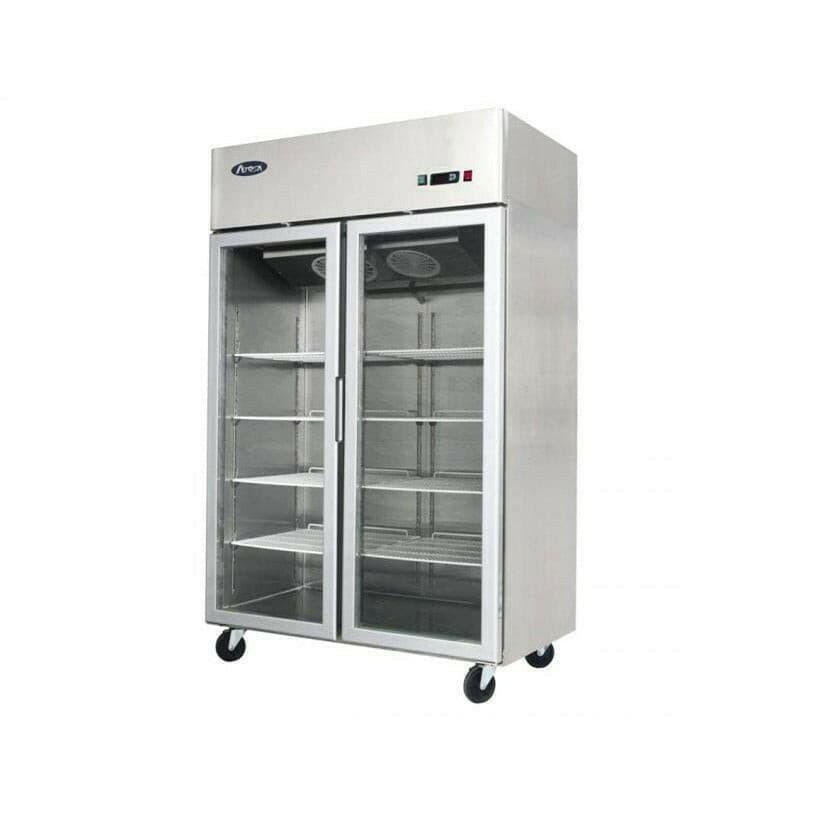 Atosa YCF9408GR Slimline Double Glass Door Upright Freezer 900 Litres.