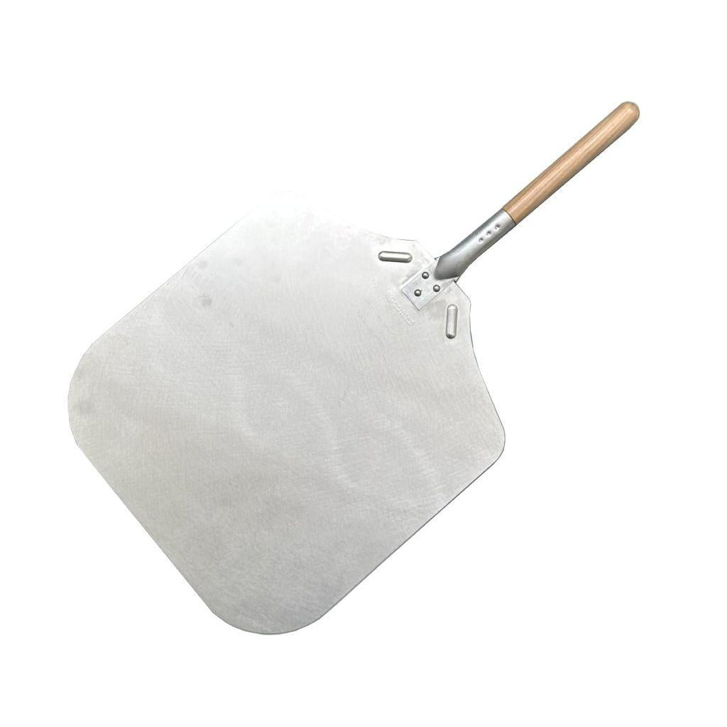 Traditional Aluminium Pizza Peel With Wooden Handle