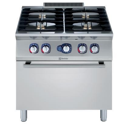 Electrolux Modular Cooking Range Line 700XP 4-Burner Gas Range Oven.
