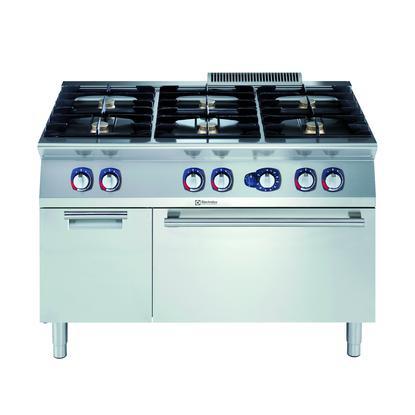 Electrolux Modular Cooking Range Line 700XP 6 Burner Gas Range Oven & Cupboard.