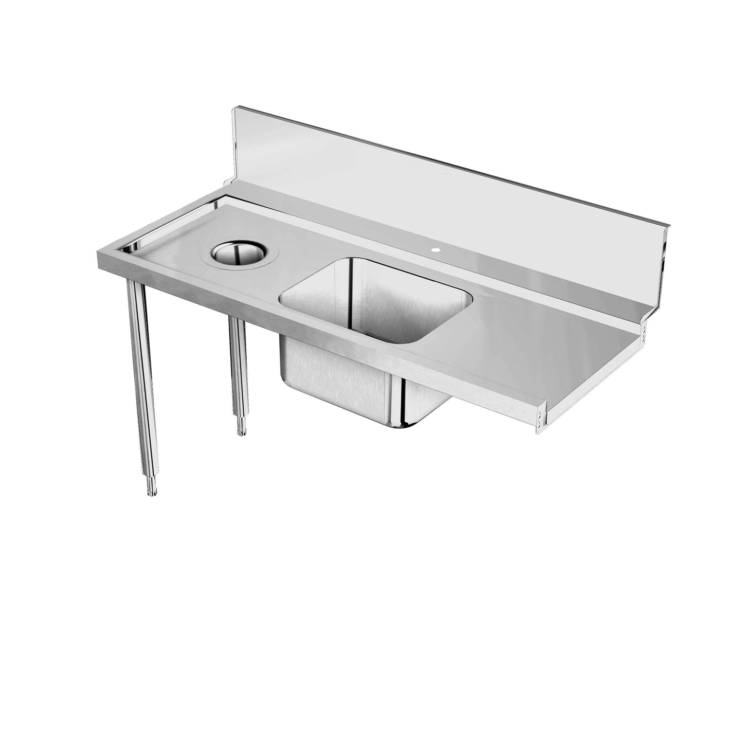 Electrolux Stainless Steel Pre Rinse Dishwasher Table Bowl & Hole 1200mm
