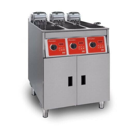 FriFri PL633M33G0 Precision 633 Electric Free-Standing Triple Tank Fryer 27kw.