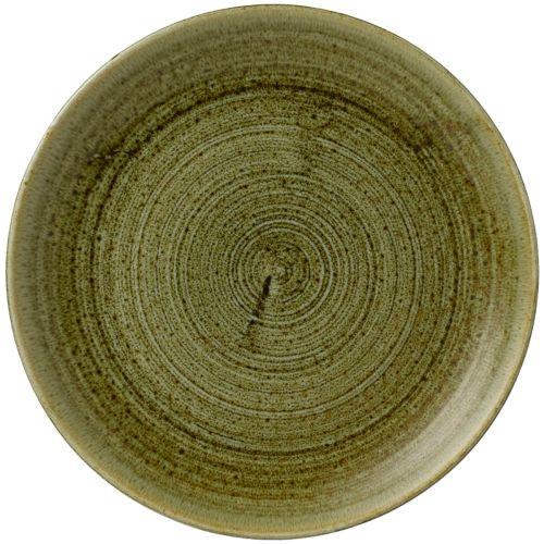 Churchill Stonecast® Medium Coupe Plate Olive 21.70 cm Case Size 12.